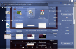 customise the search on ubuntu