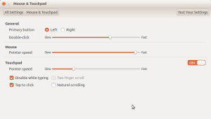 mouse and touchpad in ubuntu