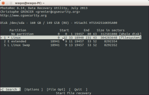 recover files on ubuntu