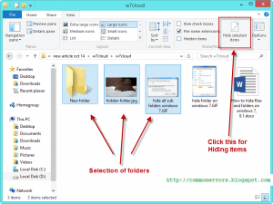 hide folders in windows 8.1