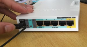 power on while resetting router