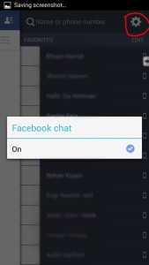 FB chat setting on android